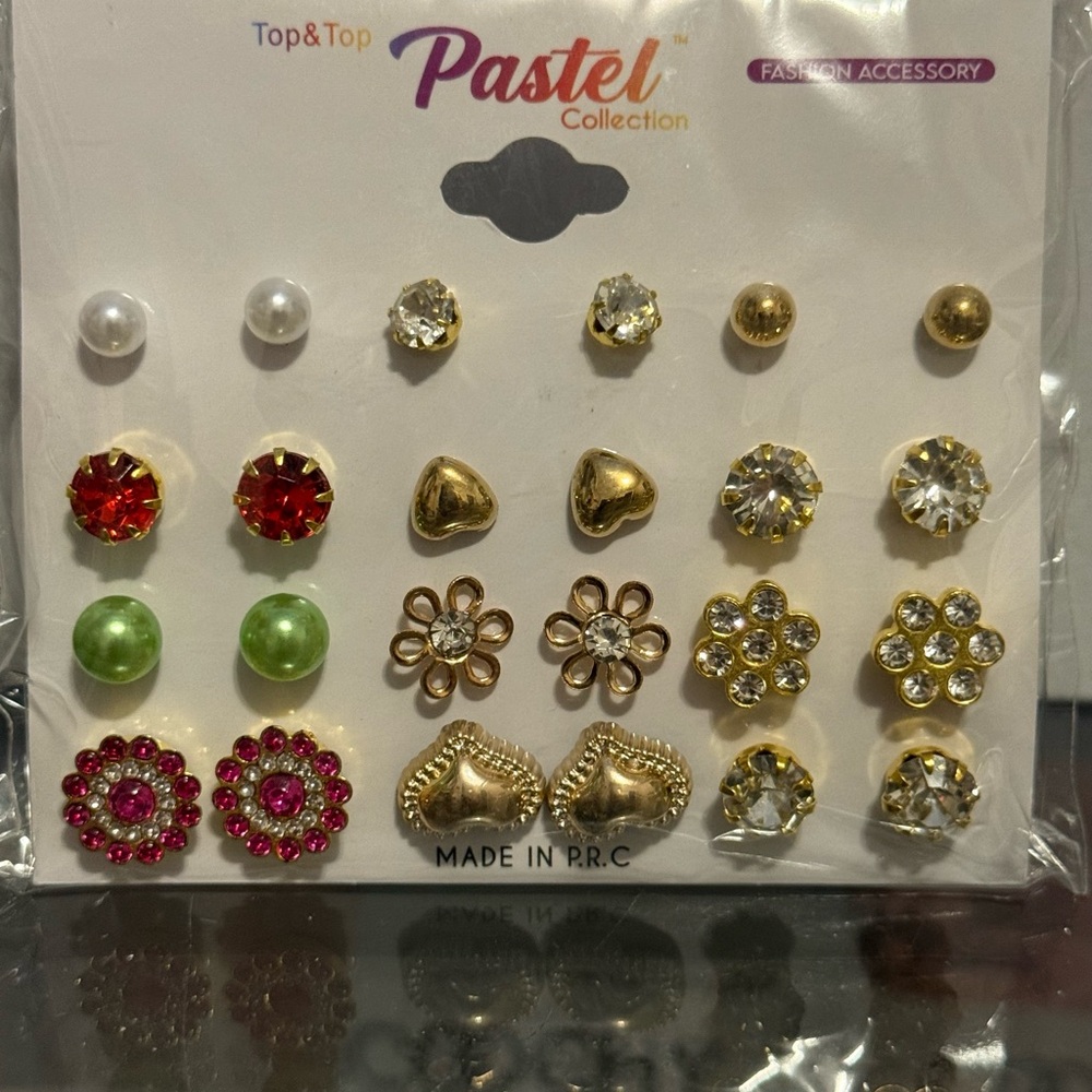 Top & Top Pastel Collection Earring Set